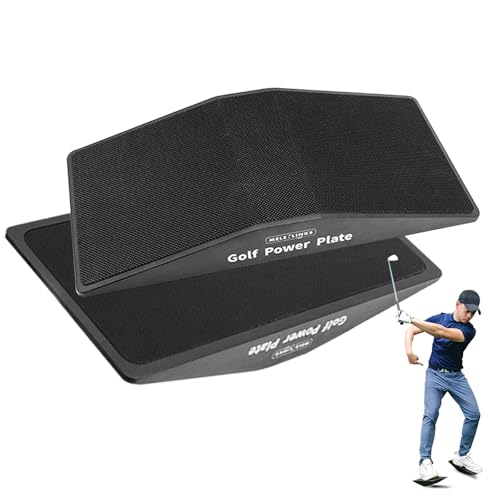 MELE LINKS Golf Swing Training Aid Pressure Plate 2 Pack, Weight Shift Balance Board Set, Golf indoor Teaching Aid for Improved Golf Game Pressure Board Golf Trainer Beginner Gifts, Golf Spedd Practice Equipment
