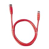 Cabo de Rede PlusCable Vermelho 5Metros PC-ETH6U50RD Cat.6 Patch Cord - Conector RJ45 Revestido em PVC Tranferência de Dados Gigabit Conexão em Rede CFTV