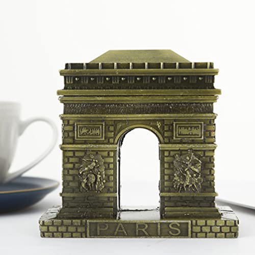 Homsfou Metal Metal Paris Arch Model Vintage Bronze Paris Triumphal Arch Statue Artificial World Famous Buildings Artwork Sculpture #TOP3