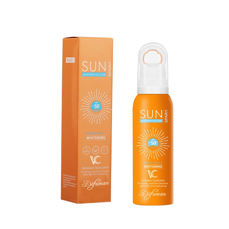 DiFuMan Safe Sunscreen Spray SPF 50 360 Mist Summer sunscreen spray refreshing non greasy sunscreen
