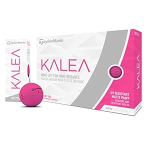 TaylorMade Kalea Golfbälle für Damen, pfirsichfarben, EIN Dutzend (2019)
