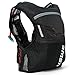 USWE Rush 8L Bike Hydration Vest, Adjustable Chest Straps Running Hydration Vest, 2.0L Hydration Bladder, Mountain Biking, Gravel & Cycling with Reflective Details, Men & Women (Carbon Black, S)