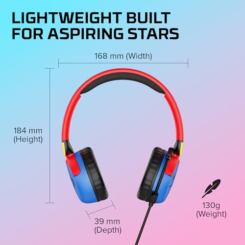 Image of HyperX Cloud Mini Wired in Ear Headset Compatible with PC,Chromebook,Nintendo Switch,PlayStation Controllers,Xbox Controllers,Phones,Laptops,Tablets,Tuck-Away Boom Mic,3.5mm Jack,Multi Color