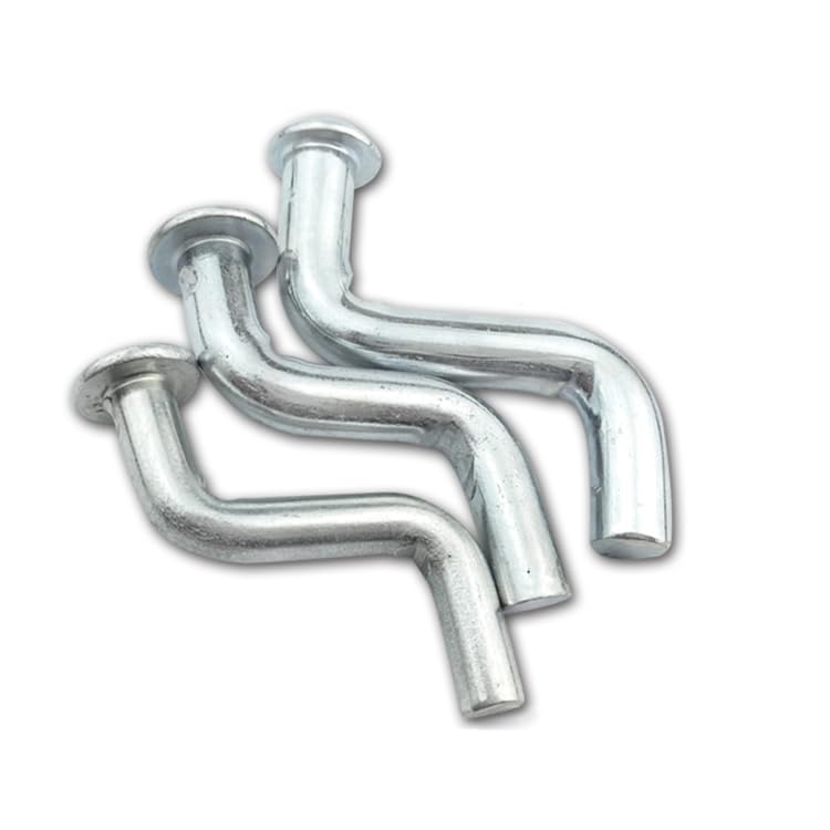 8pcs M6 M7 M8 pins lowel S-type heavy shelf latch warehousing insurance locating pin - (Length: M8)