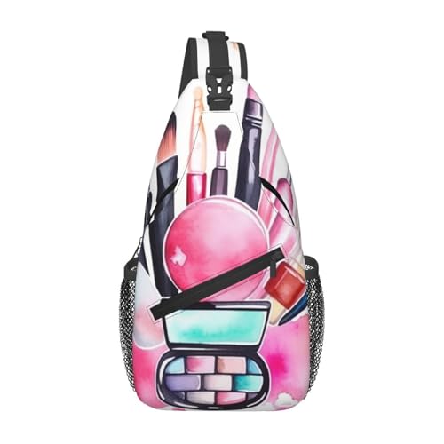 Mochila cruzada deportiva pequeña negra para diario