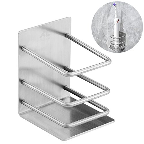 Preisvergleich Produktbild Linkidea Wandhalterung für elektrische Zahnbürsten, selbstklebend, Edelstahl, Sonicare Ständer, elektrische Zahnbürstenhalter, Aufbewahrung, Organizer für Dusche / Badezimmer