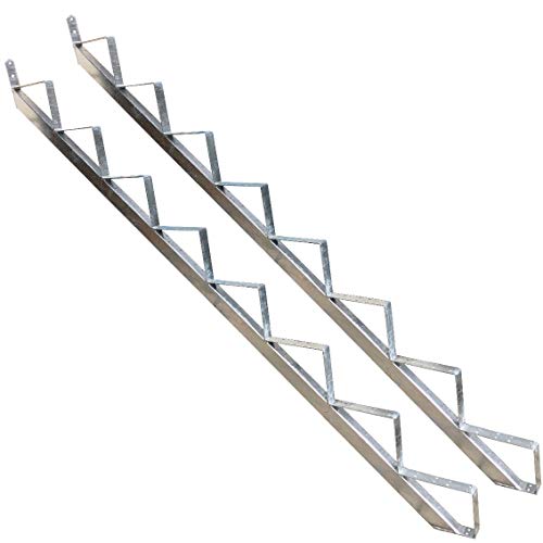 Treppenrahen 5 Stufig Stahl-Treppe Verzinkt Treppenhol Geschosshöhe