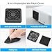 [2 Pack] ELUTENG 40mm Fan Filter Dustproof Cover USB Cooling Ventilator Plastic Grill 40 * 40mm USB Fan Blower Mesh Kit Compatible for DIY 4cm Computer Case Fan Dirt Filtering