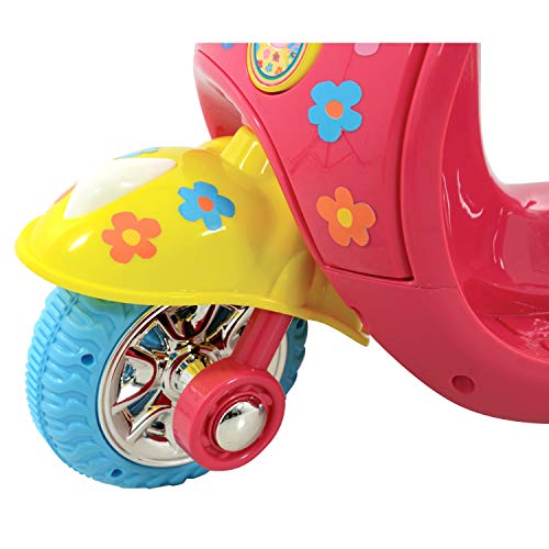 Peppa Pig M09370 6V batería operado en Moto, Color Rosa