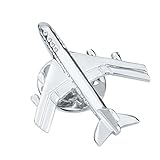 Material: Messing joyMerit 3D Flugzeug Broschen Button Kragen Pin, Neuheit Anstecknadel für Frauen Männer