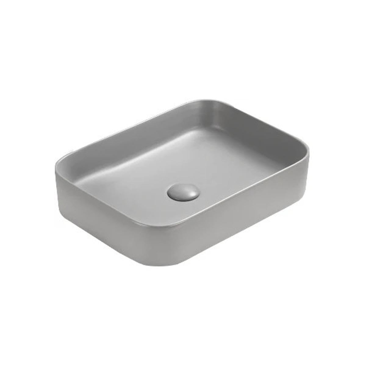 Lavabo salle de bain Vena Mexen en céramique gris mat haut de gamme