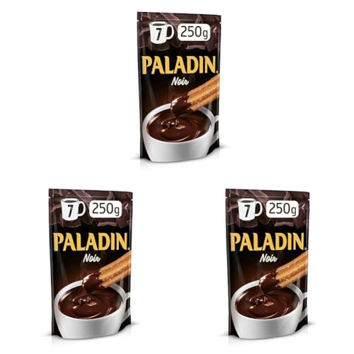 Paladin, Chocolate Noir, El Sabor más Intenso, Experiencia a la Taza - 250g (Paquete de 3)