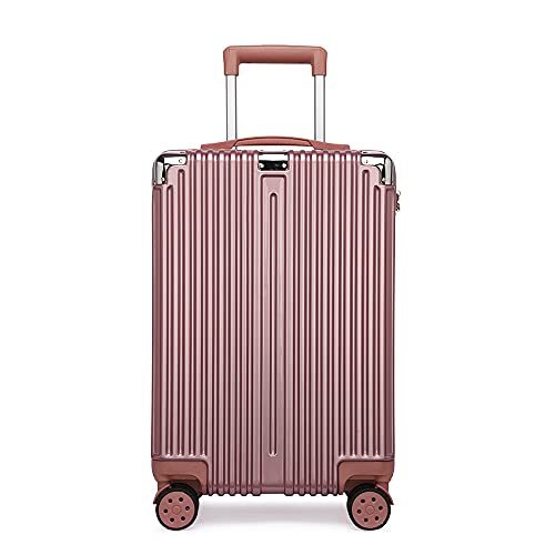 Star river Suitcase, Suitcase, Durable, Pink, Silver, Black, Brown, 20/22/24/26 inches, 3-Digit Code Lock + 4 Sets of Rotating Wheels + Zipper Type + PVC