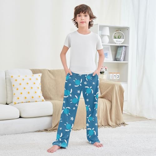 Boys' Pants Turtle Starfish Animal Long Bottoms Jogger Pants Elastic Waist Trousers with Pockets S-XL3