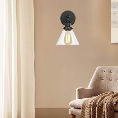 Lámpara de pared industrial para un vestíbulo acogedor y luz de noche en dormitorio 2