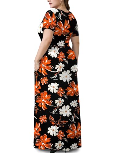 Image of PEVRL Plus Size Summer Maxi Dress for Curvy Women with Pockets 1X-5X