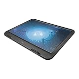 Trust Ziva Base di Raffreddamento per Laptop fino a 16", Illuminazione Blu, Nero