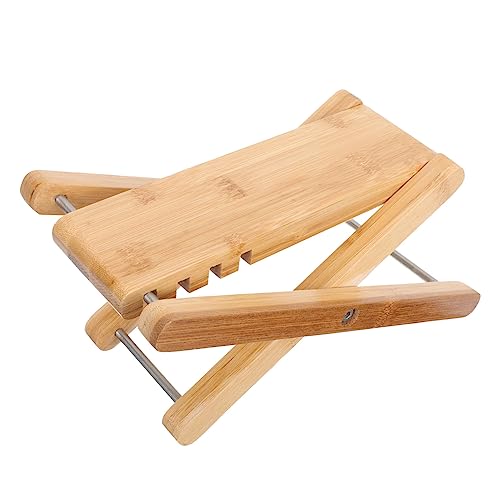Yardwe Adjustable Foot Stool Folding Guitar Foot Pedal Simple Support for Nail Art and Massage Present for Stylish Ladies