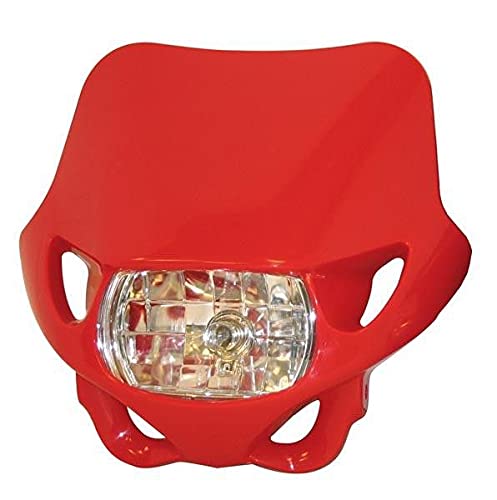 Plaque phare enduro Bihr avec optique 12V 35W puissante pour la nuit