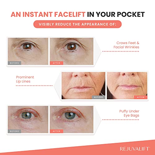 Rejuvalift Instant Facelift + 4 Min Face And Eye Lifting Serum + Advanced Tightening Formula For Reducing Eye Bags & Fine Line Wrinkles + Under Eye Cream + Anti Aging Treatment #TOP4