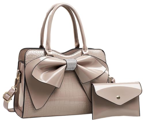 Image of JHVYF Women Tote bag Satchel Purses and Handbags for Women Shoulder Bags Bow Purse