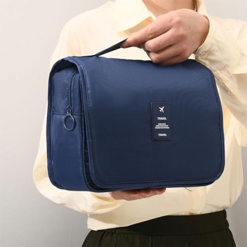 Necessaire Masculina Feminina Maquiagem Viagem Organizador (Azul escuro)