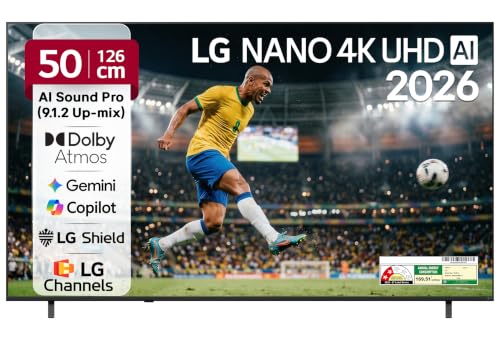 Image of LG 126 cms (50 inches) NU87 AI Series Nano 4K Ultra HD Smart webOS LED TV 50NU870BPLA