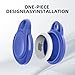 Waterproof Holder for AirTag Keychain Lock Case for Apple AirTags Keyring Durable Lightweight Cover for AirTag for Keys Kids Luggage Backpacks Pet Collar Black Blue 4Pack