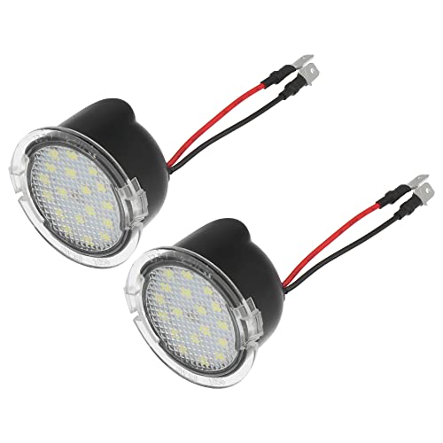 Par de luces LED blancas para espejo lateral de auto miniatura 1