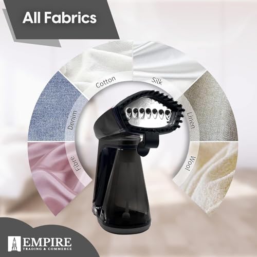 مراجعة Empire Clothes Steamer 1640 واط: بخّار ملابس خفيف وسريع مع خزان 260 مل للسفر - الصورة 6