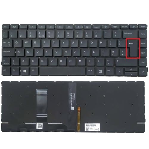 �o�b�N���C�g�L�[�{�[�h ProBook 445 440 G8 G9 645 640 G8 645 640 G9 US UK�X�y�C���ꃉ�e����ƌ݊�������(UK keyboard)