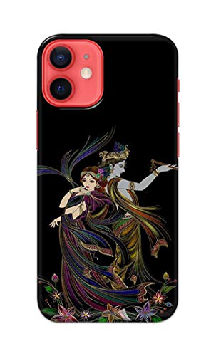 Image of Lord Radha and Krishna Hard Back Case Cover for Apple iPhone 12 / iPhone 12 Pro (6.1 inch), A2403, A2172, A2402, A2407 Back Cover -(J5) VNS2223