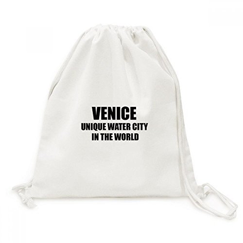 Sac à dos cordon Venise Drawstring Backpack toile résistant pour éviter les sacs lourds