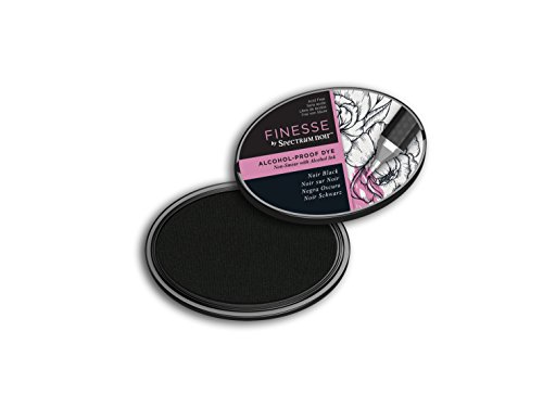 Spectrum Noir Finesse (Noir Black) Alcohol Proof Ink Pad, Noric