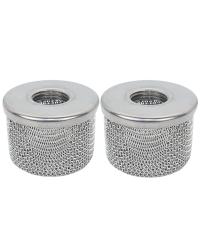 Image of (2pack) 181073 Pump Inlet Strainer Filter 1 /2 inch NPT Thread, Double-Layer Stainless Steel Compatible withGraco 350 EM,380 EM,390 EM, 400 EM, 480 EM, 490 EM,500, Super NOVA, Paint Sprayers