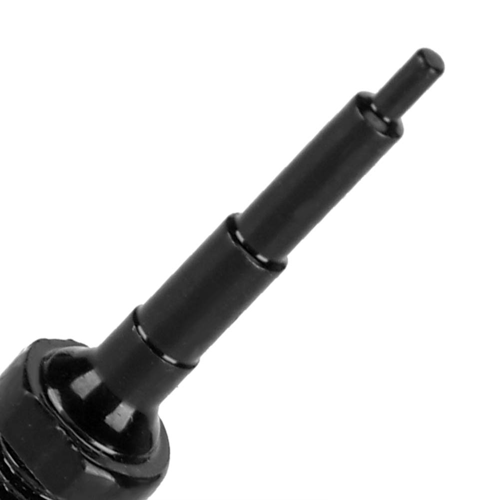 2Pcs Ear Tag Nail Tagger Needle Clamp Pin for Pig Cattle Sheep Marking Tools 2Pcs Ear Tag (Black electrophoretic plated ear tag pin)