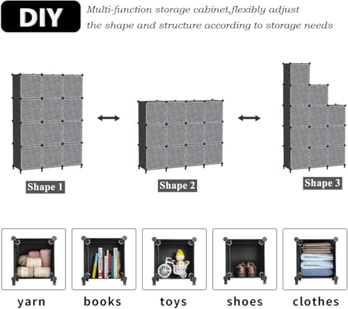 Image of Zemic Plastic Wardrobe for Clothes : ๐ ๐๐ก๐๐ฅ๐ ^ ๐ ๐๐จ๐จ๐ซ Plastic Cupboard for Storage Organizer & Storage Box for Ideal for Neat and Tidy Storage Solutions Almirah for Clothes : ๐๐ฅ๐๐๐ค
