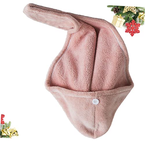 FOMIYES 3 Pçs Touca De Secagem De Cabelo Toalhas De Microfibra Toalha De Microfibra De Cabelo Coral