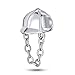 Horse Jockey Equestrian Hat Cap Sports Casque Charm Bead Pour Femmes Teen .925 Sterling Silver Fits European Charm Bracelet