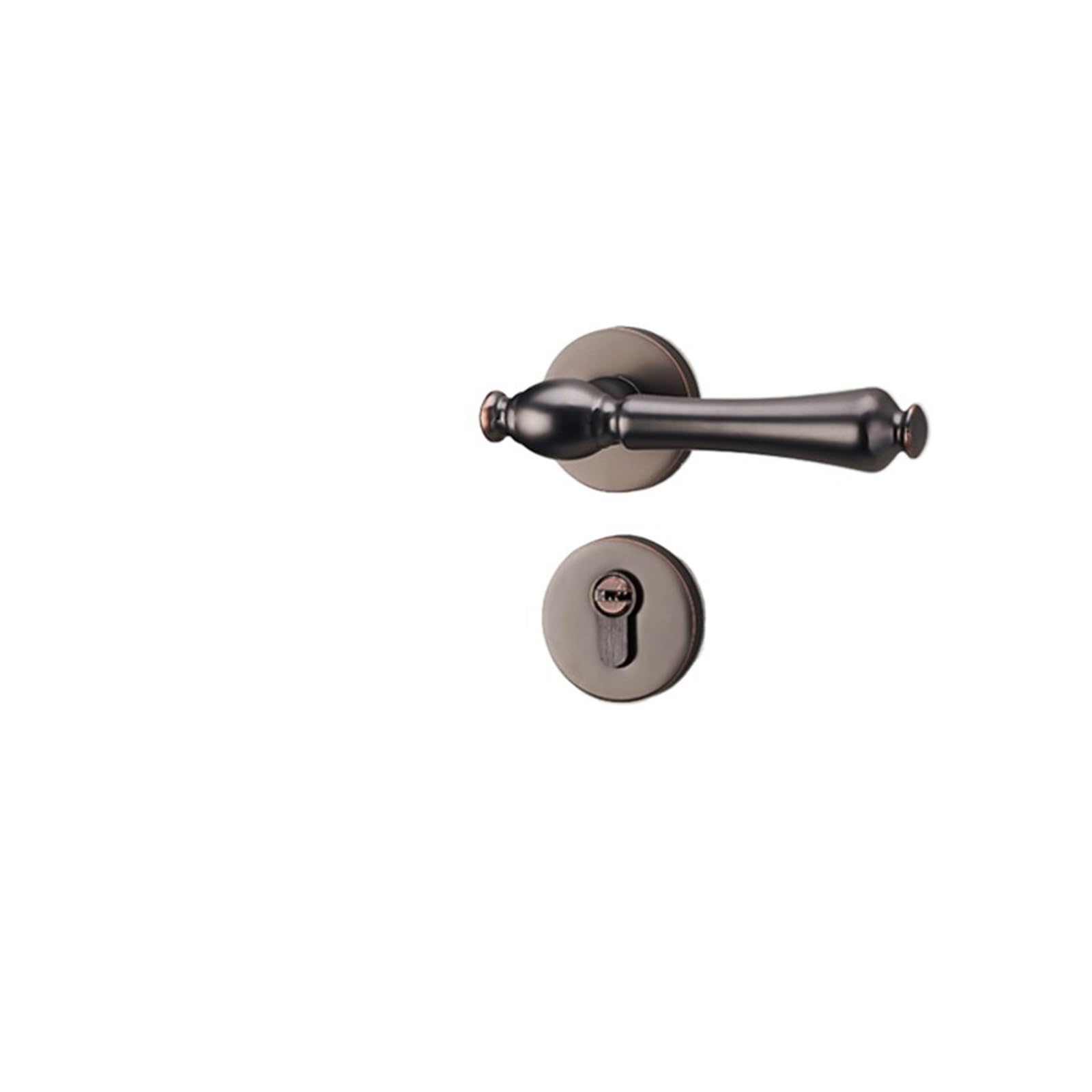 Serrure de porte de chambre dorée au design européen et finition luxe