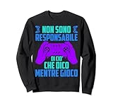 scritta divertente pc gamer ragazzo ragazza uomo joystick felpa