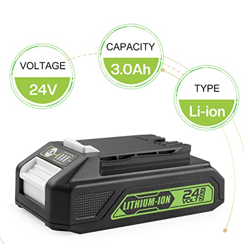 Replacement Greenworks 24V Battery for Cordless Tools