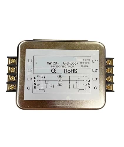 Filtro trifásico de tres hilos CW12B-30A-S supresor de interferencias 380VAC 40A