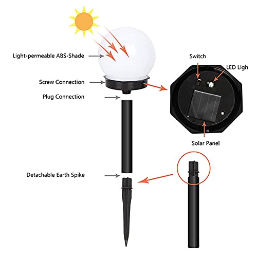 SJDWDX - Luci solari decorative da giardino, 4