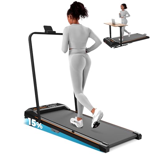 AIRHOT ルームランナー 耐荷重120kg 静音 家庭用 [M:6°傾斜・1-6km/h/L:ワイド走行面40cm・1-10km/h] 2.5馬力 衝撃吸収 膝に優しい 省スペース 収納簡単 ランニングマシン ウォーキングマシン 日本語説明書 (鉄黒, L)の商品画像（Amazon）