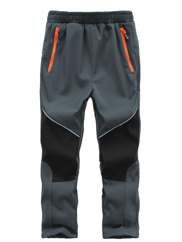 Zzkouine Kinder Softshellhose Schneehose Skihose Warme Hosen Jungen Mädchen Winterhose Outdoorhose Wanderhose
