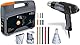 Steinel 6464 Heißluftgebläse HG 2120 E Koffer Set, inkl. 3 Düsen und Schrumpfschläuche, 2200 W Heißluftpistole, 2.2 m Kabel