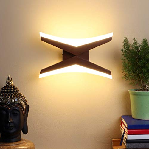 Image of ELIANTE - Metal Wall Light Brown Bode with LED- 351-2W-LED for Outdoor | by Jainsons Lights | 2 Years Warranty | Inbuilt LED