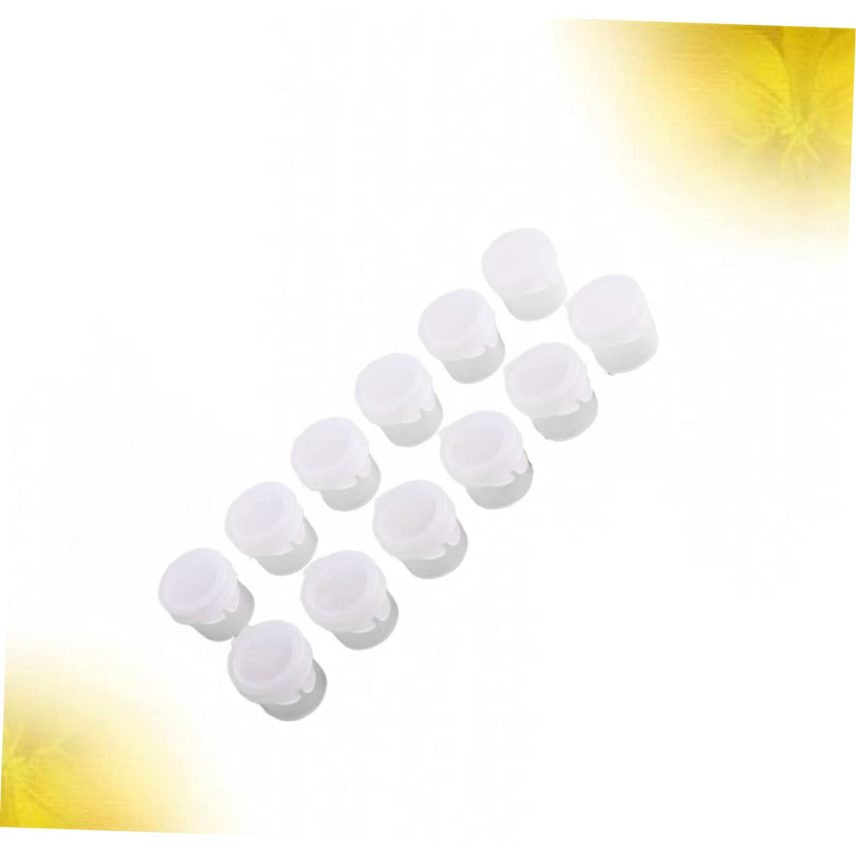 Boîte à Peinture à 6 Grilles 5ml, Plastique Blanc, 50 Pièces