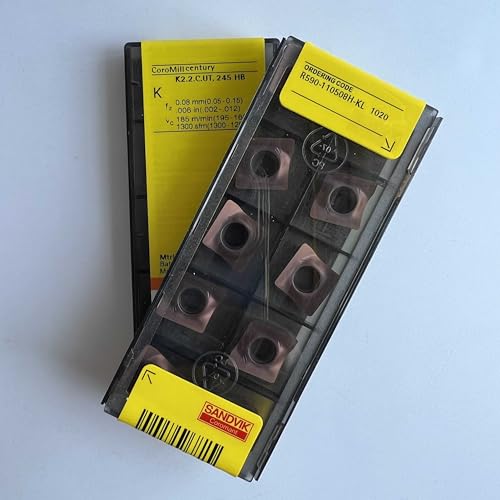 Lames carbure R590-110508H-KL 1020 de tungstène pour fraisage de précision en lot de 10